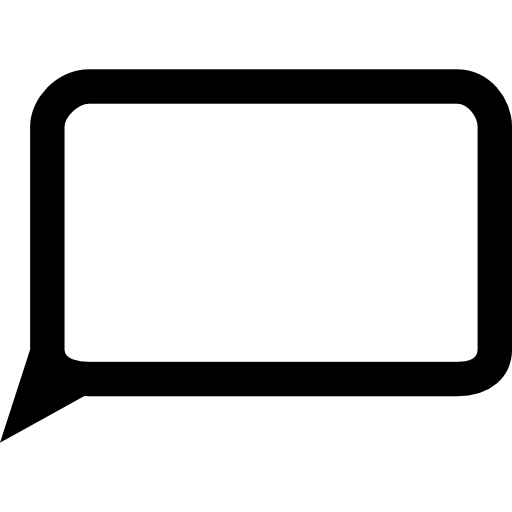 Blank speech bubble
